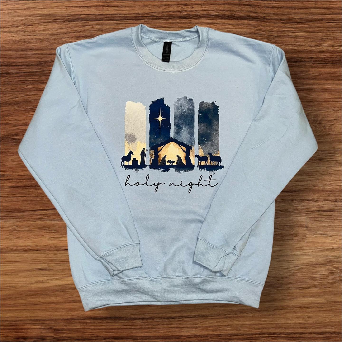 Holy Night Nativity Scene Sweatshirt