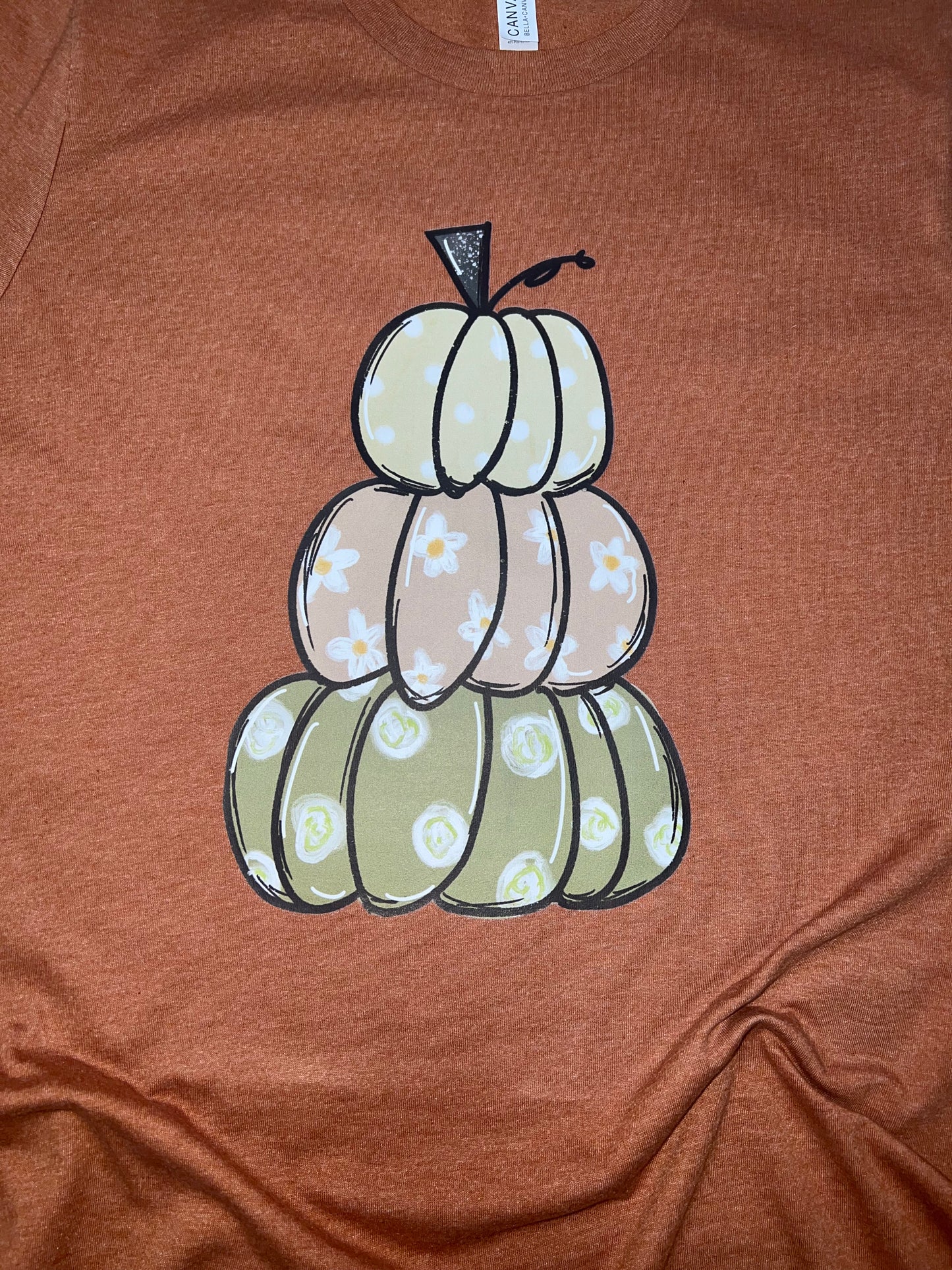 Pumpkins Stacked Dots/Flowers