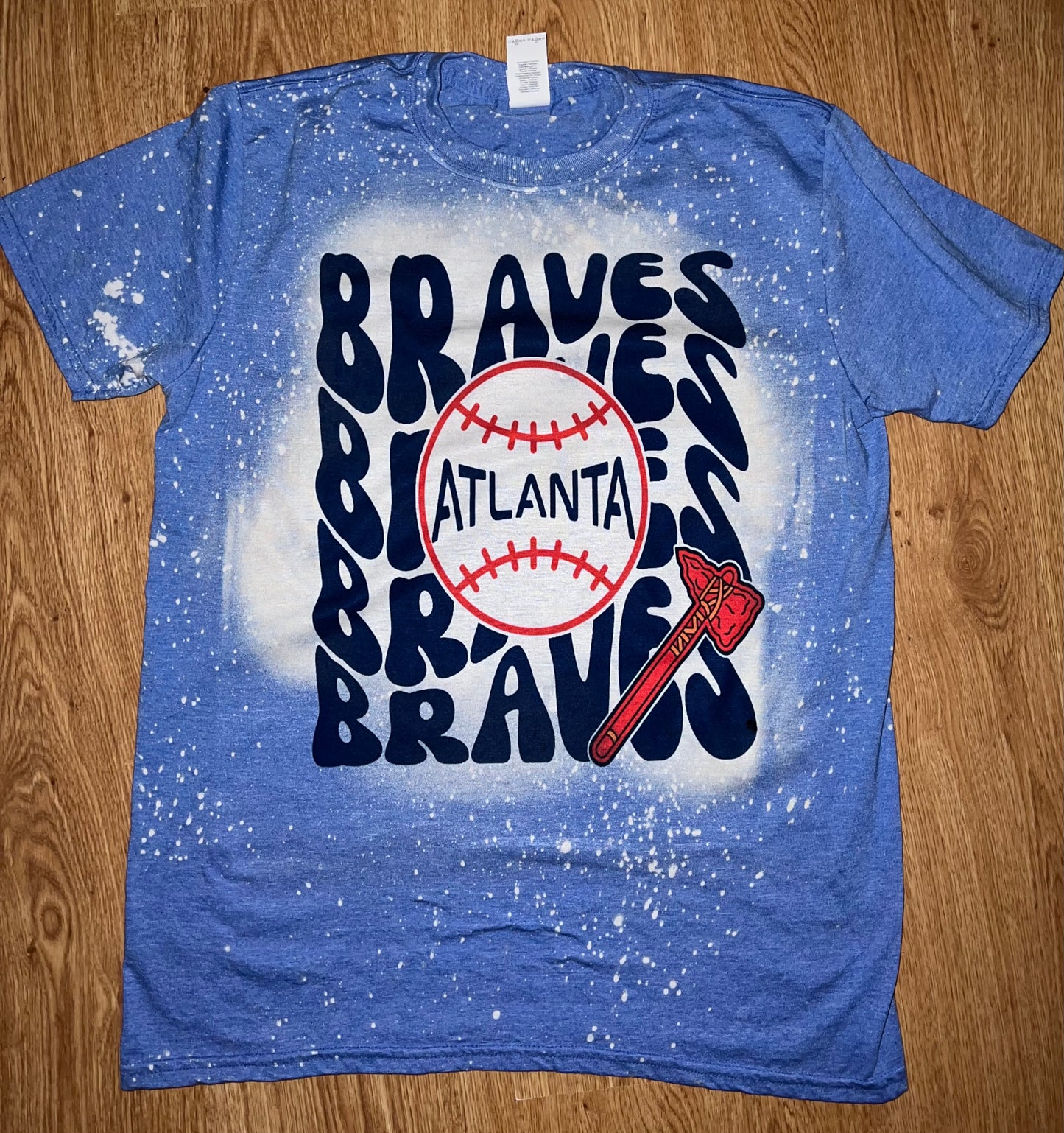 Braves Atlanta Baseball BLEACHED