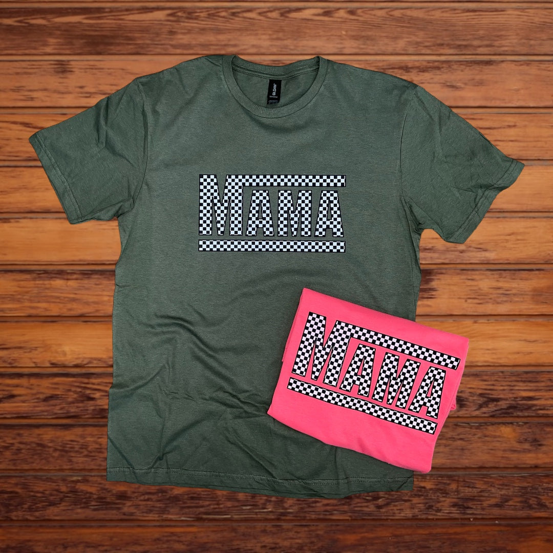 Mama Checkered Vans Tee