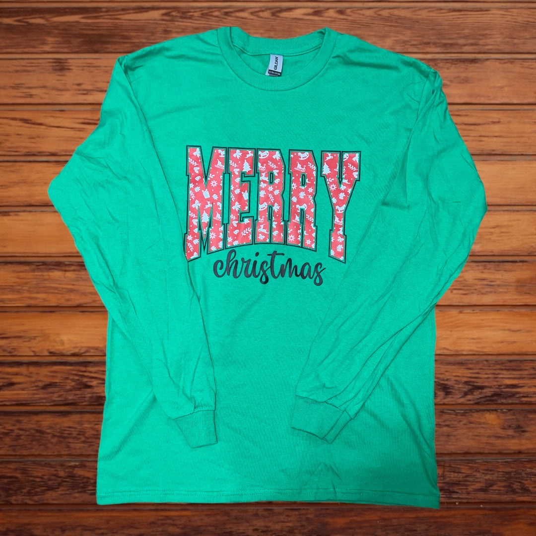 Merry Christmas - Red Pattern