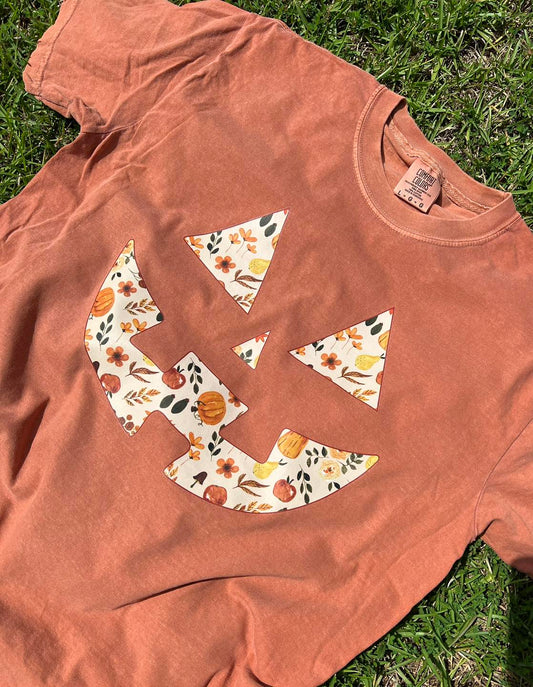 Floral Pattern Pumpkin