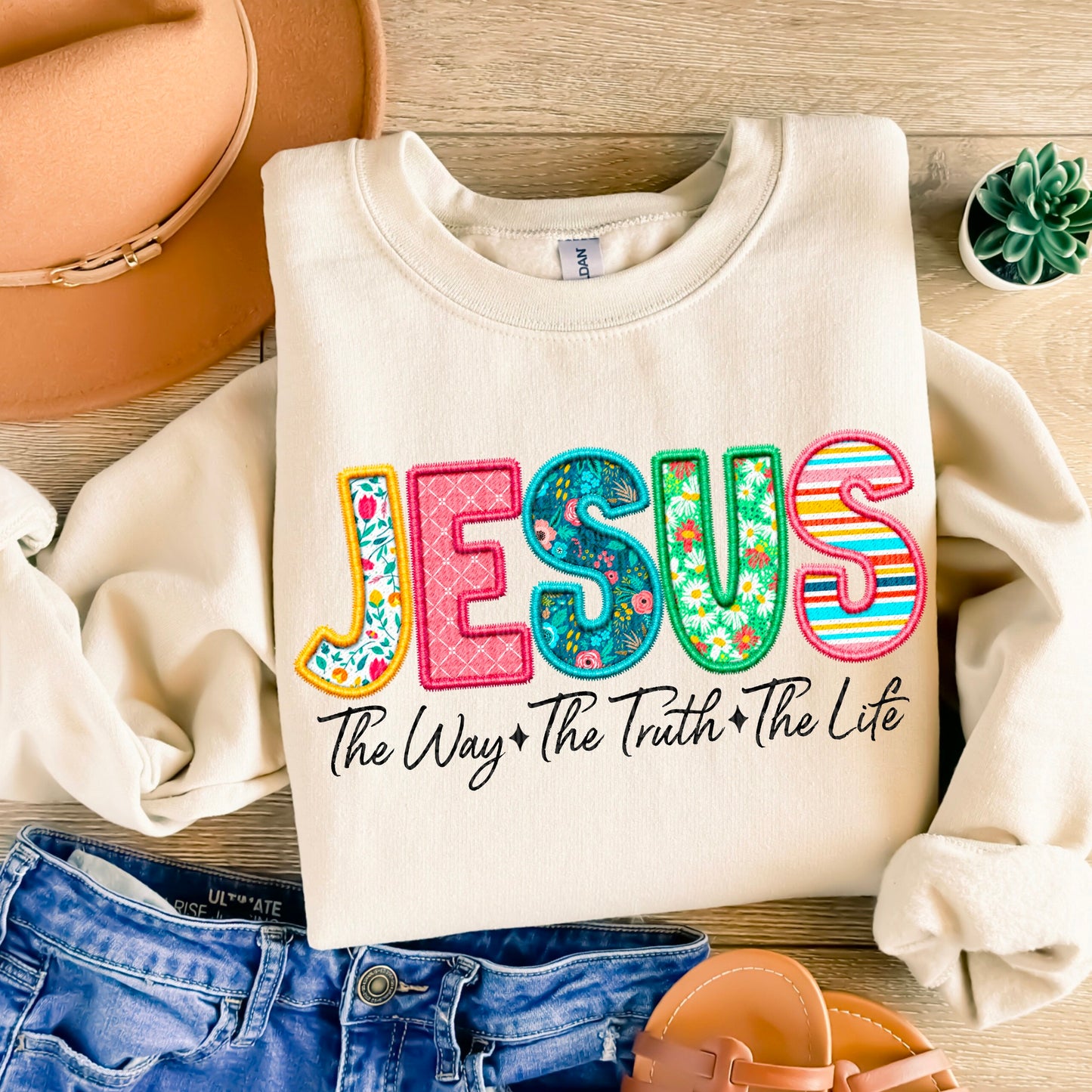 Jesus - The Way The Truth The Life Sweatshirt