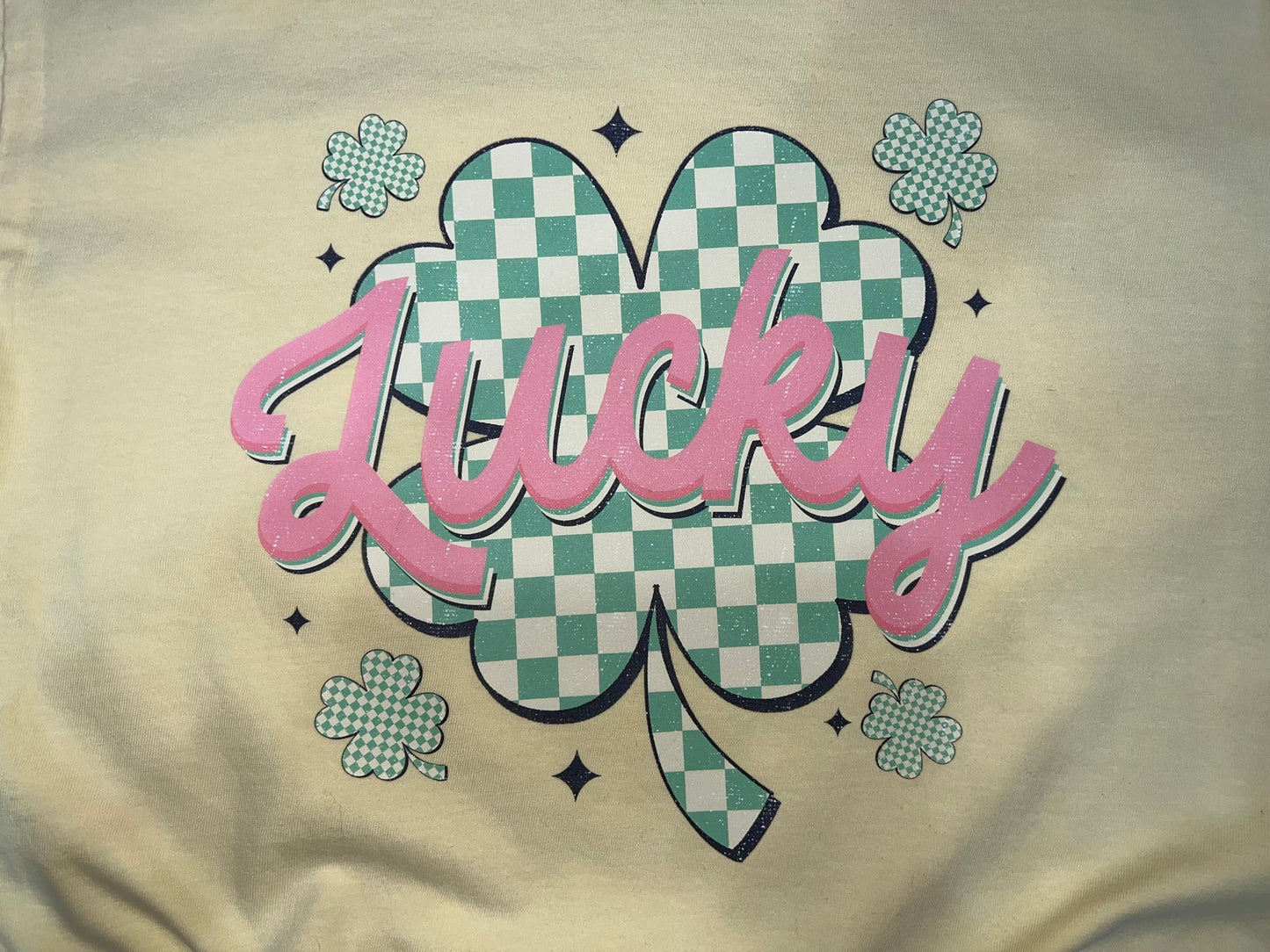 Lucky Checkered Shamrock