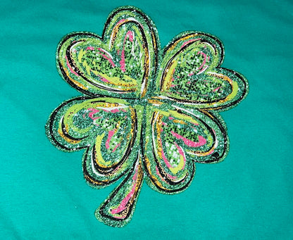 Glitter Painted Shamrock YOUTH