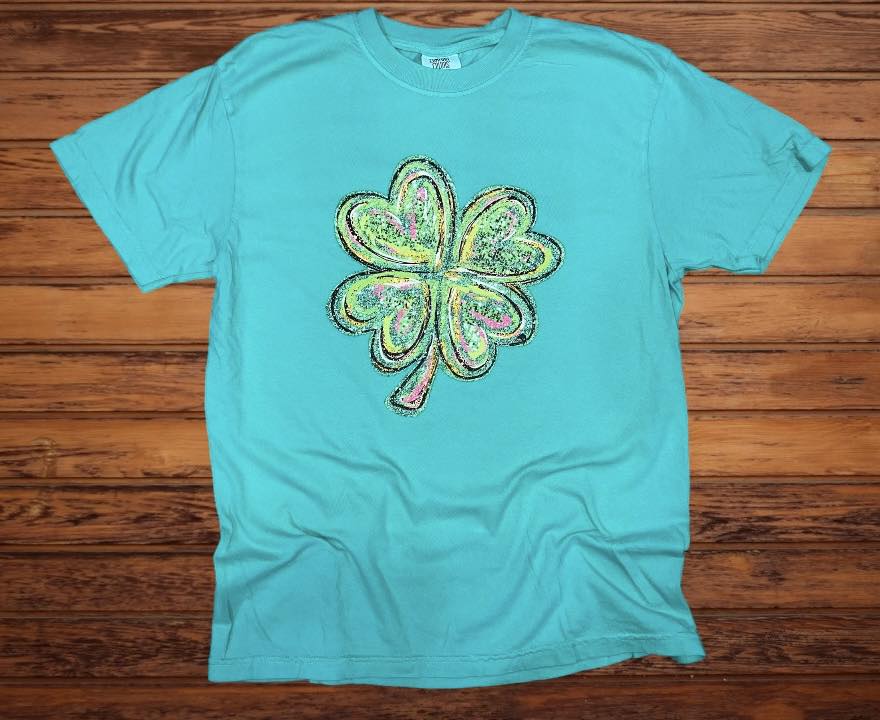 Glitter Painted Shamrock YOUTH