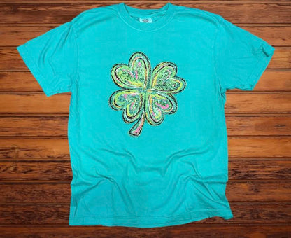 Glitter Painted Shamrock