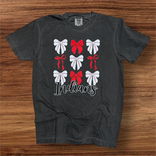 Indians Baseball Coquette Bows