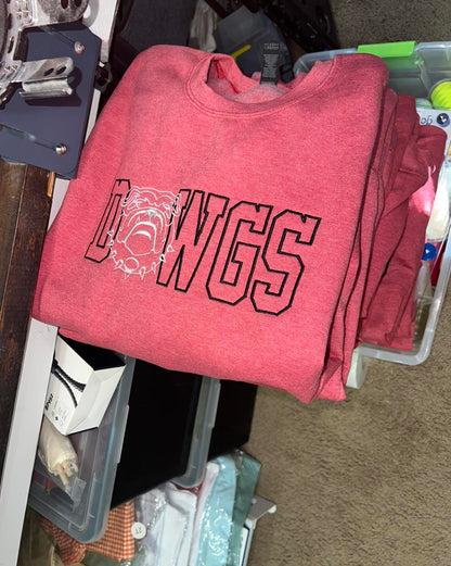 Dawgs Mascot Embroidered Sweatshirt