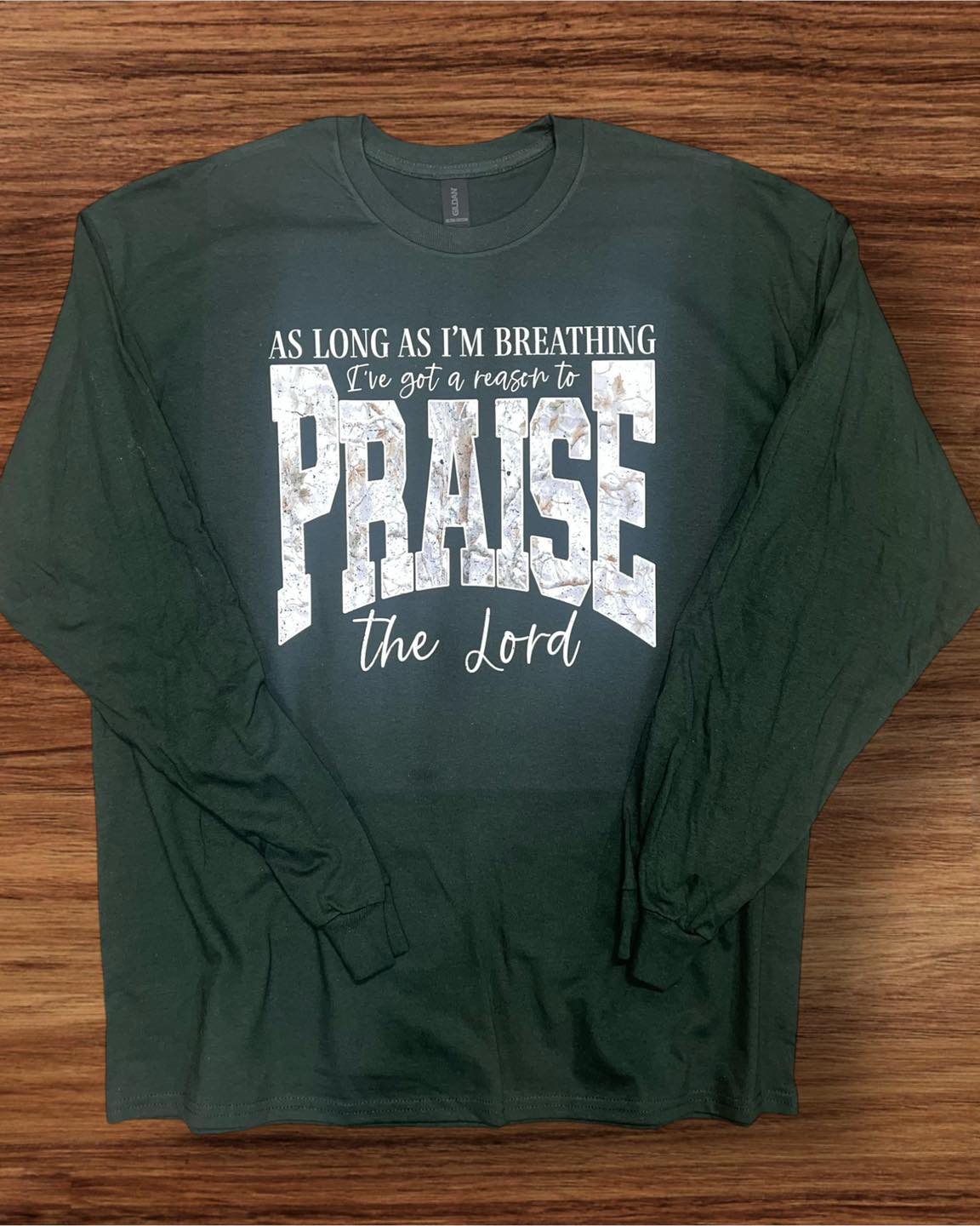 As Long As I'm Breathing I've Got A Reason To Praise The Lord - Bow Long Sleeve