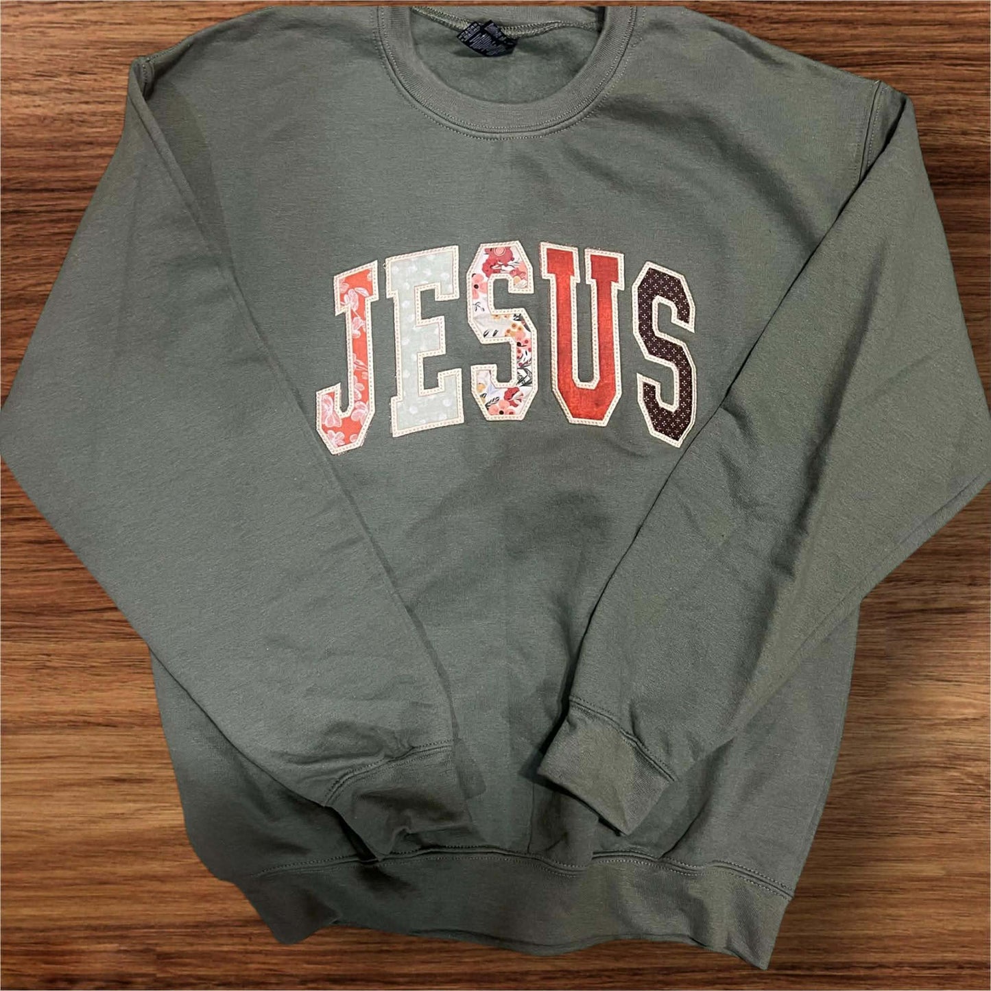 Jesus Applique Embroidered Sweatshirts