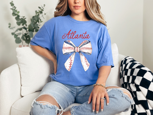Atlanta - Baseball Bow
