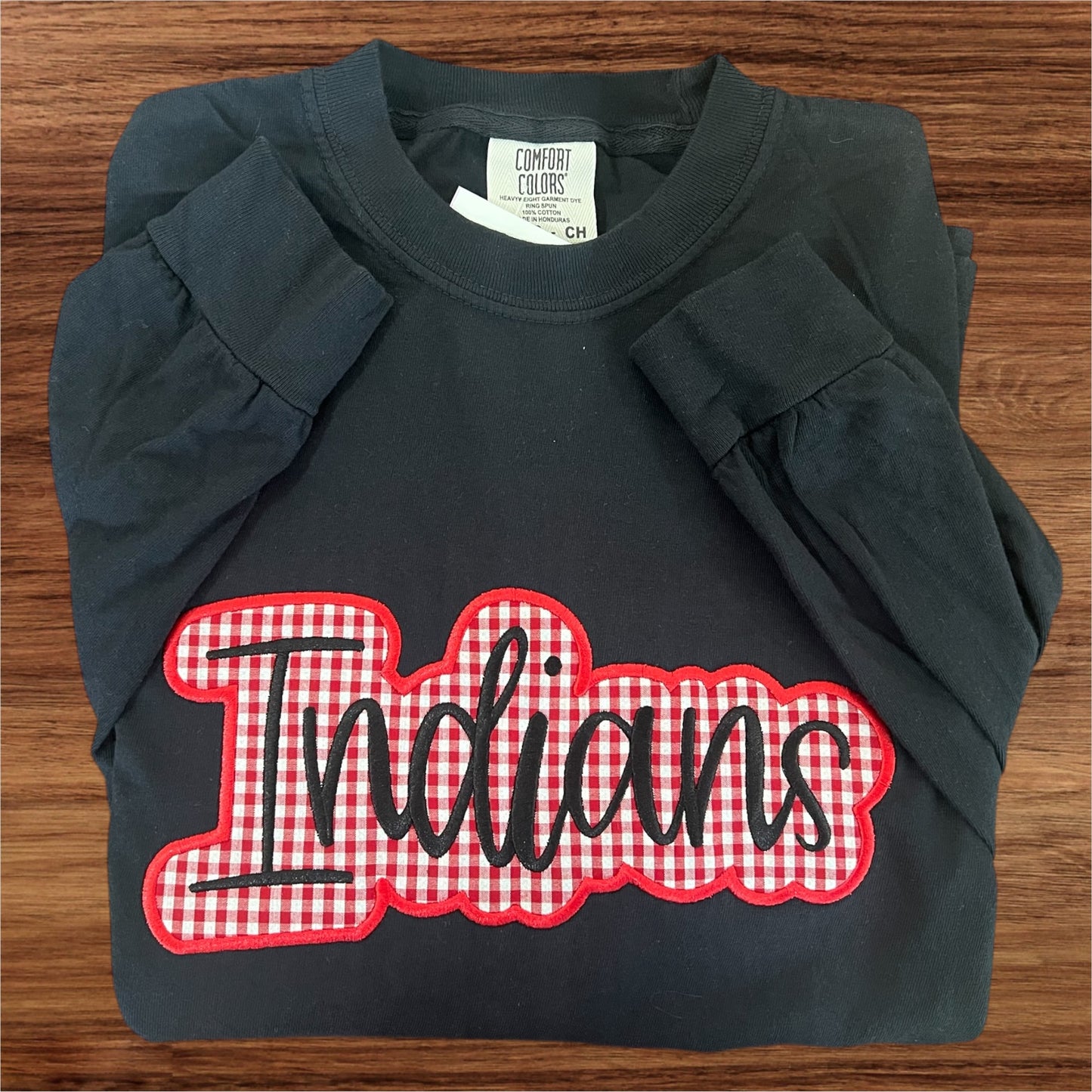 Indians - Applique Long Sleeve