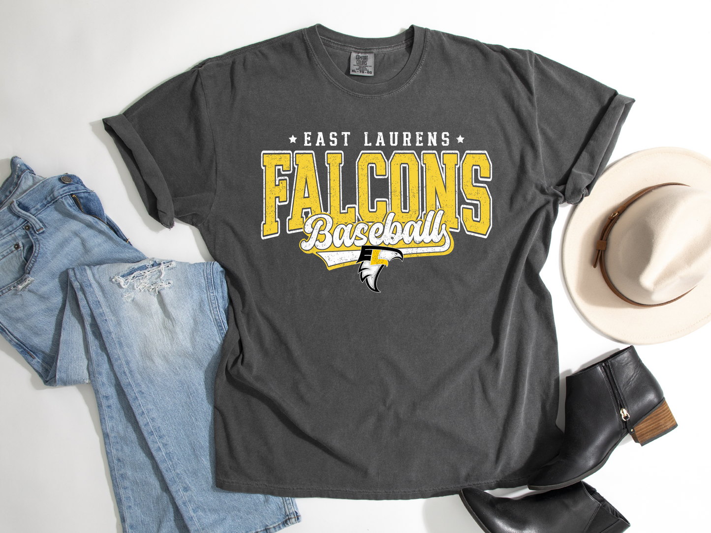 East Laurens Falcons - Baseball Swosh