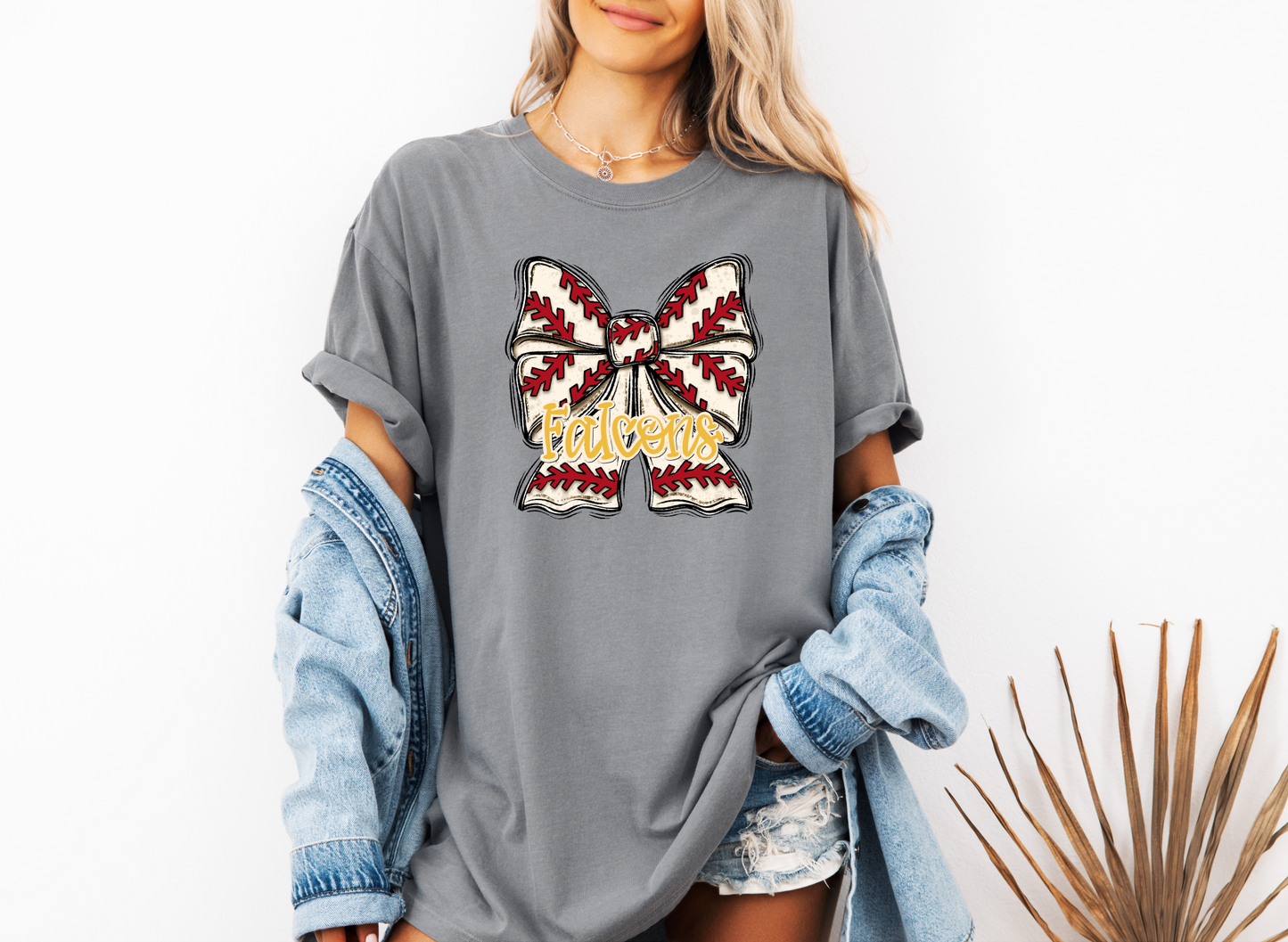 Falcons - Baseball Bow Coquette