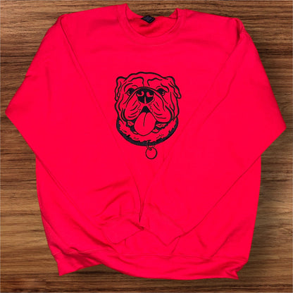 Georgia Bulldog Mascot Embroidered Sweatshirt