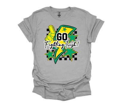 Retro Checked Lightning Bolt Spirit Tee