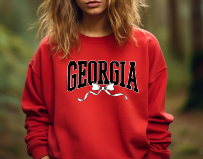 Georgia Varsity Coquette Sweatshirt