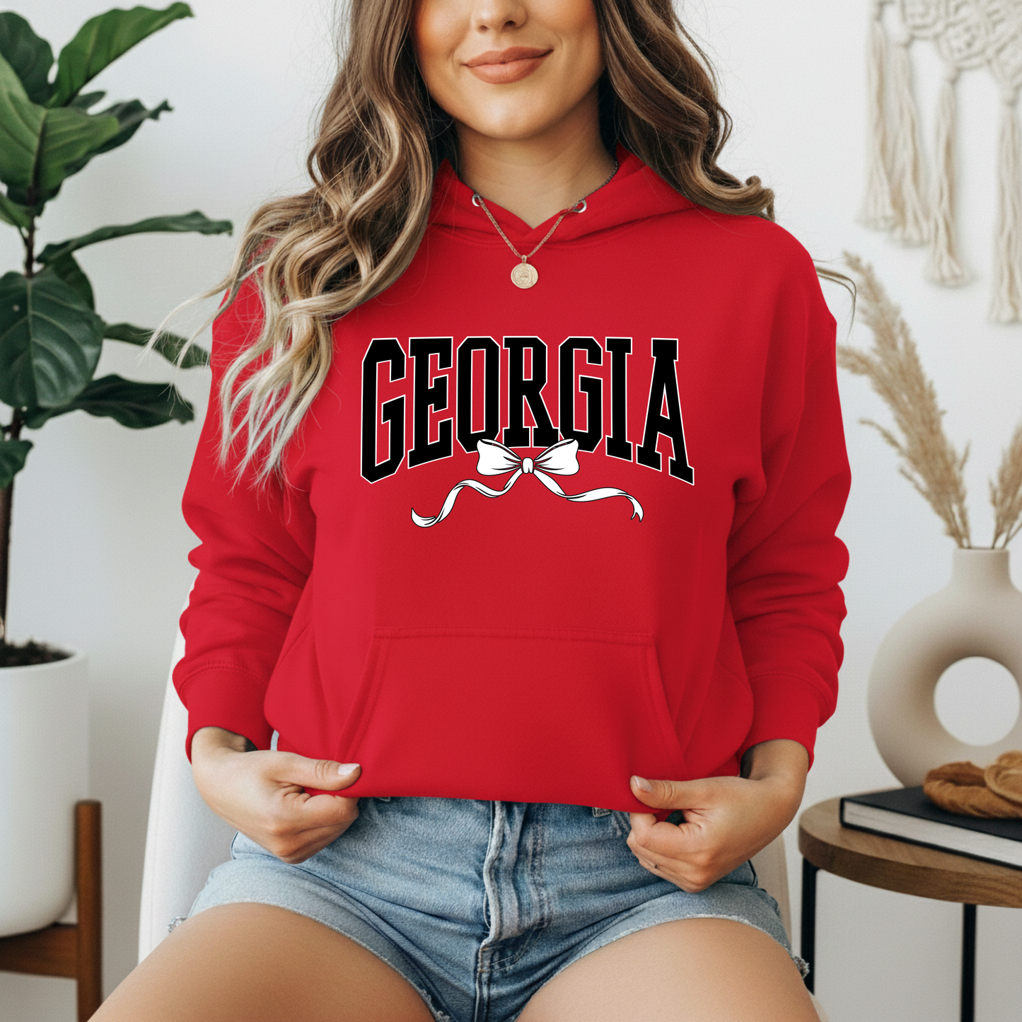 Georgia Varsity Coquette Hoodie