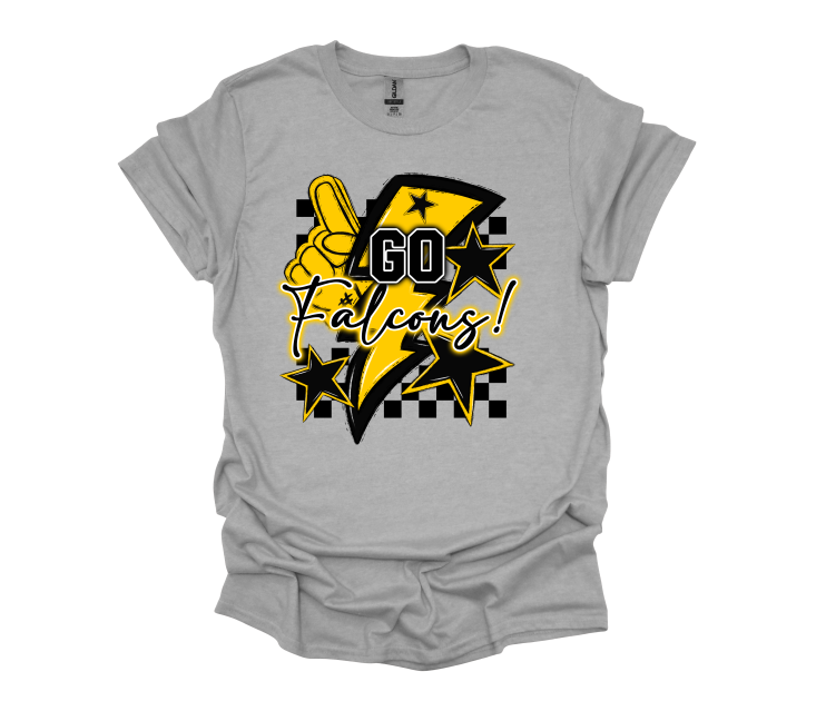 Retro Checked Lightning Bolt Spirit Tee