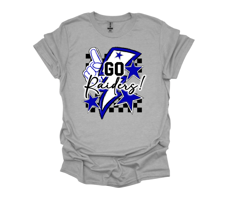 Retro Checked Lightning Bolt Spirit Tee