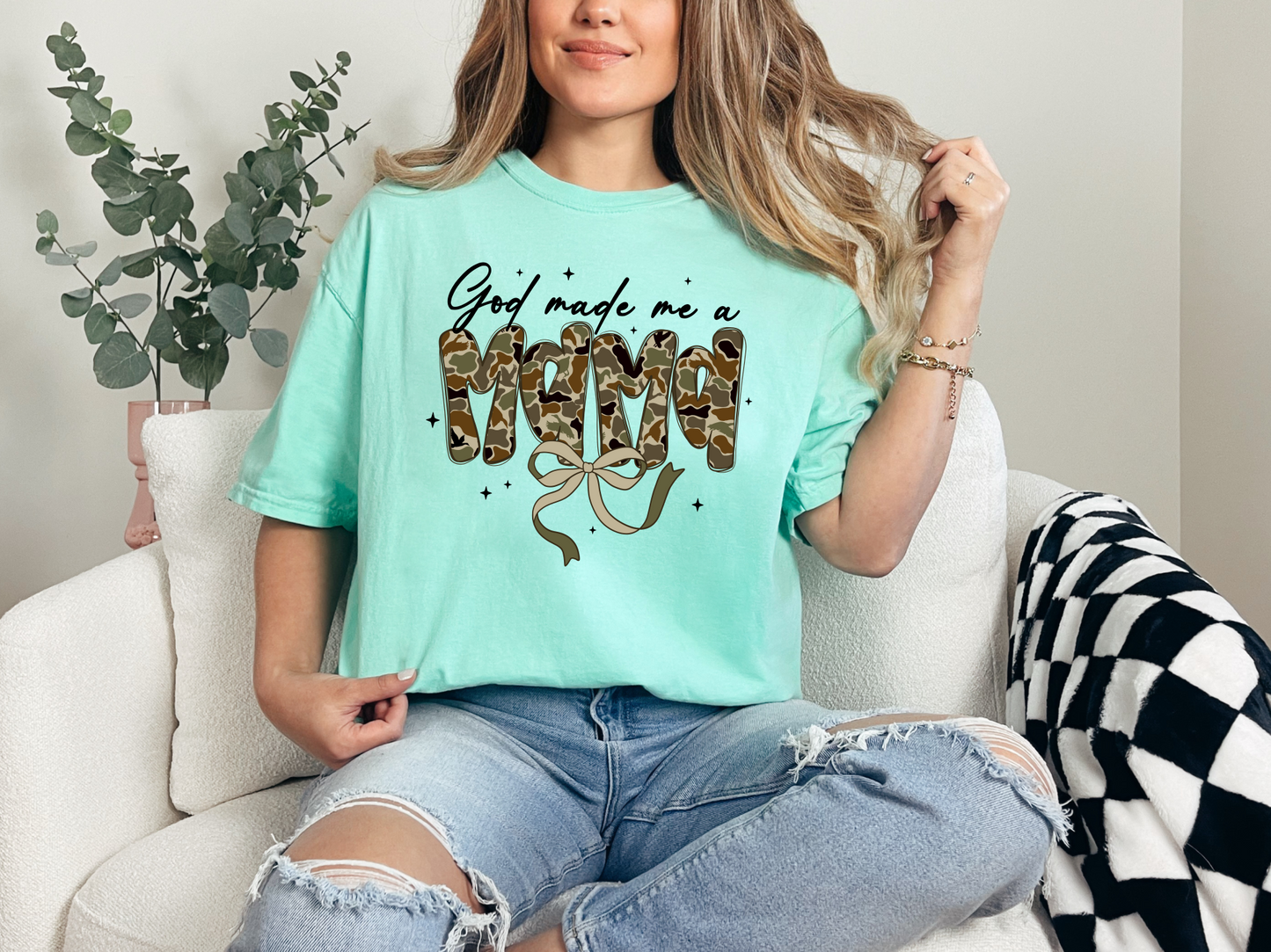 God Made Me A Mama - Camo