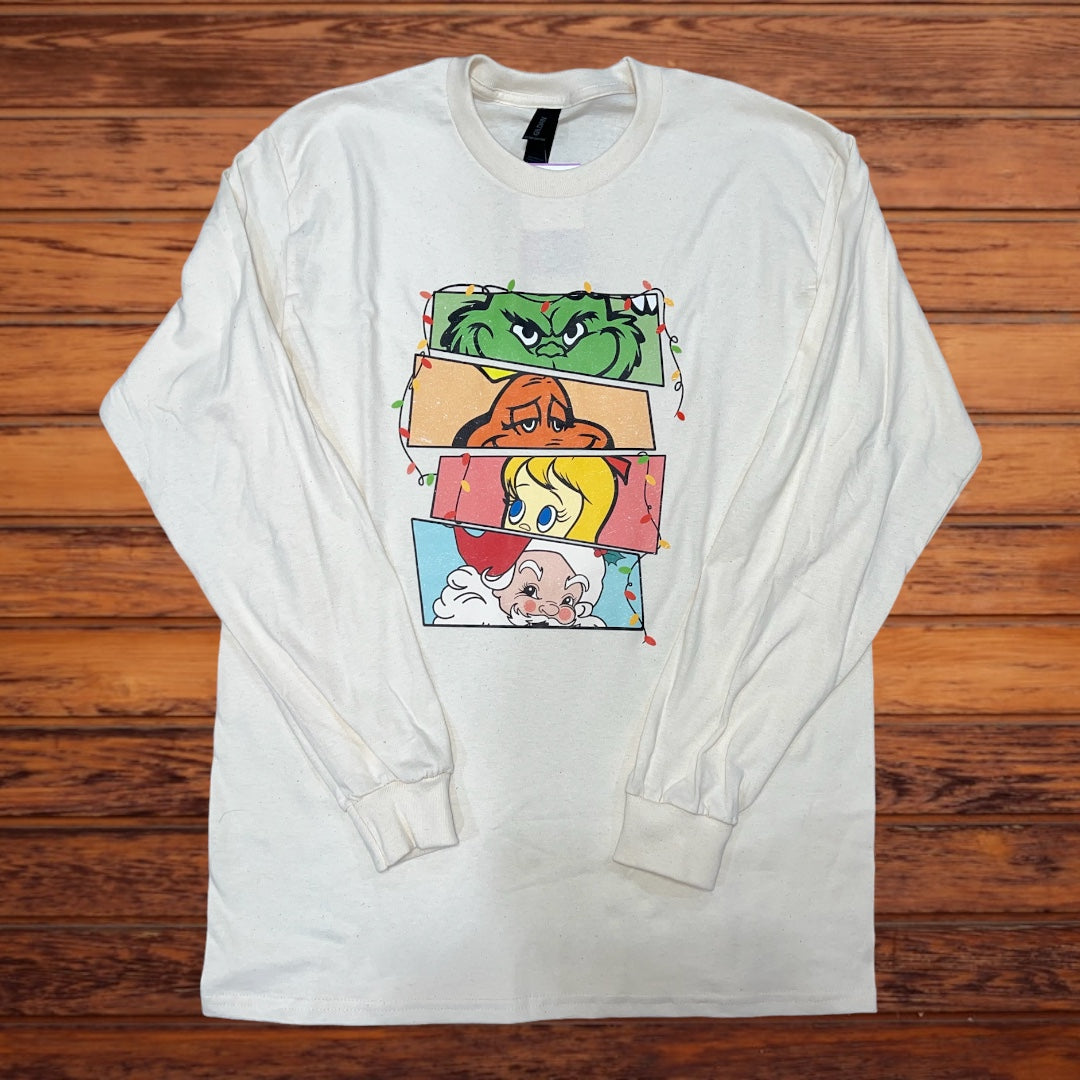 Stacked Grinch Characters Long Sleeve