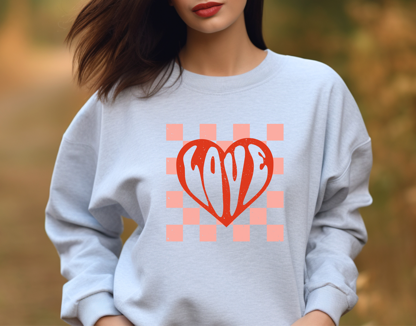 Checkered LOVE Sweatshirt