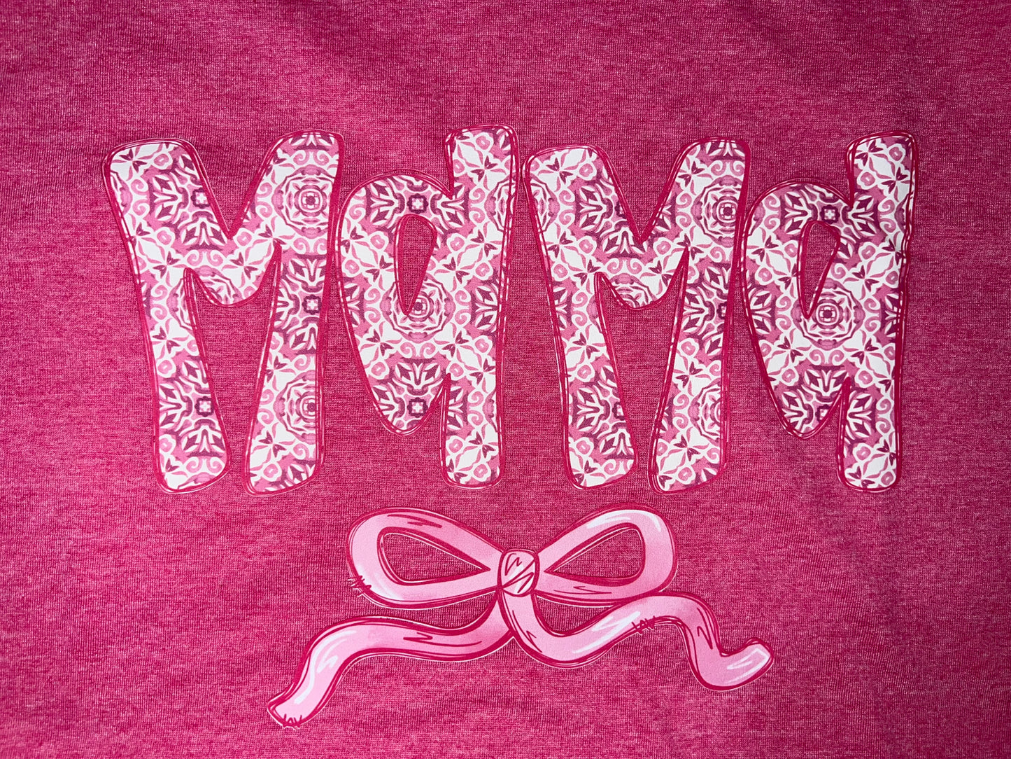 Mama Pink Floral w Bow