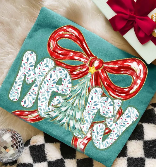 Merry Red Plaid Bow Coquette