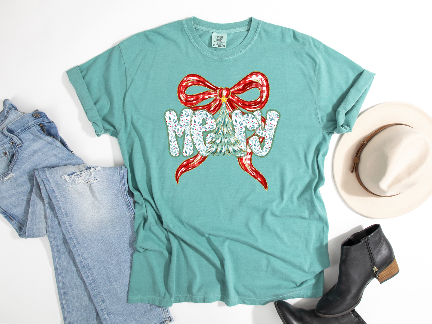 Merry Red Plaid Bow Coquette