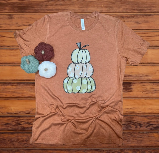 Pumpkins Stacked Dots/Flowers