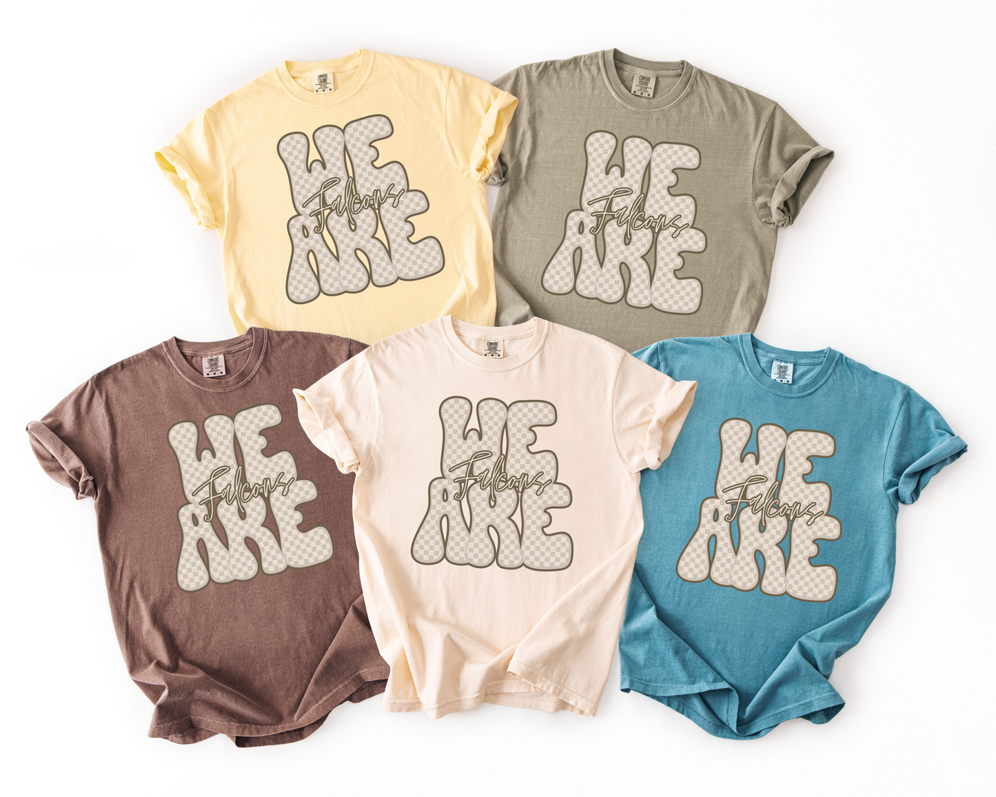 We Are Falcons - Cream Checkered