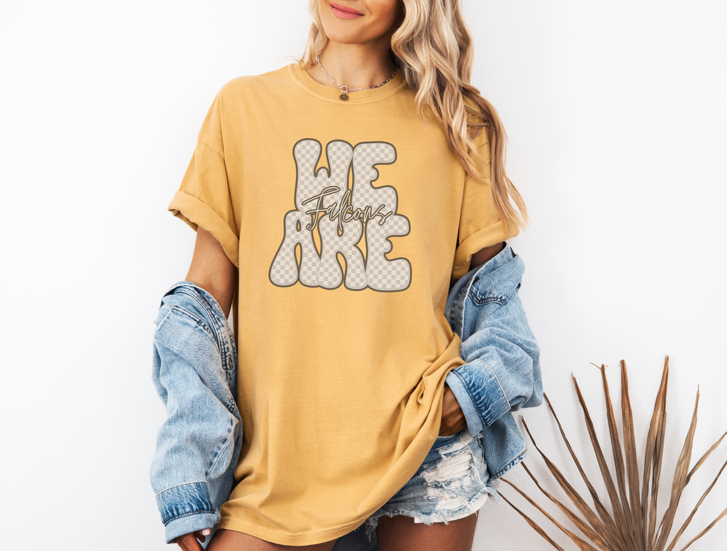 We Are Falcons - Cream Checkered