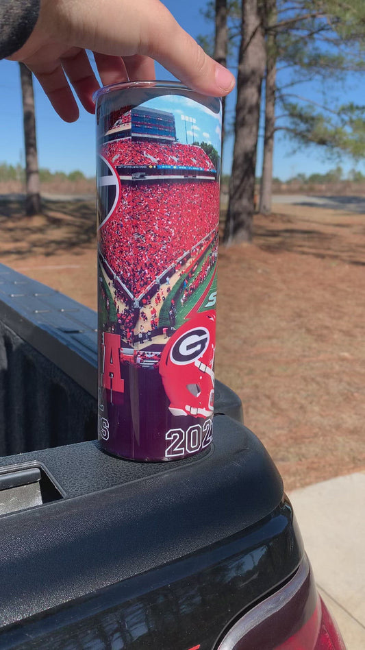 Georgia Bulldogs National Champions Tumbler