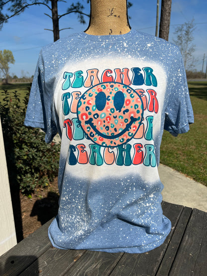 Teacher Smiley - BLEACHED