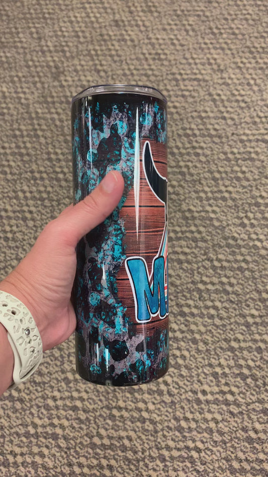 Mama Cow Skull Tumbler