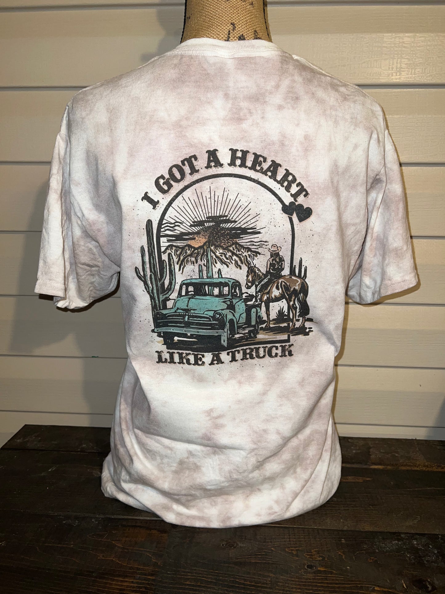 I Got A Heart Like A Truck Dyed Tee