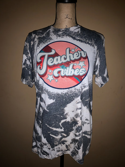 Teacher Vibes -  Scrunch BLEACHED