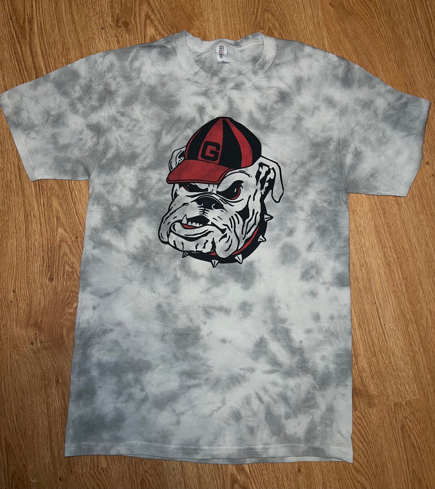 Retro Georgia Bulldog Dyed Tee