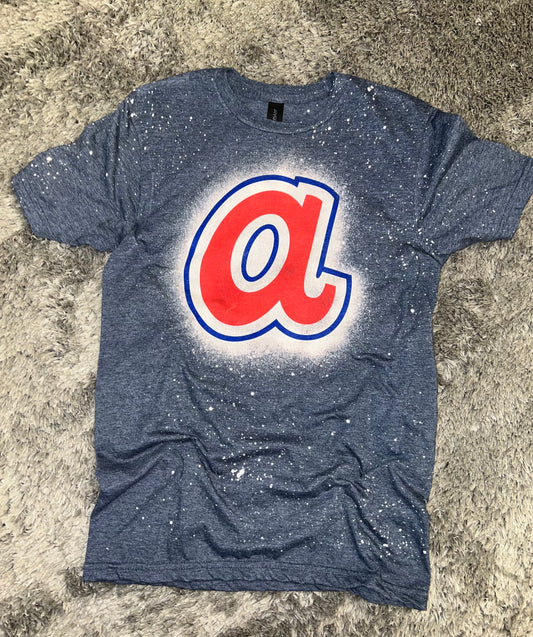 Old School Braves Logo - BLEACHED