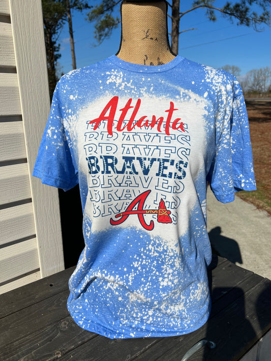 Atlanta Braves Ripple - BLEACHED