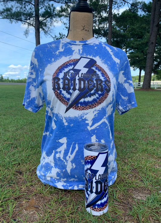 WL Raiders - Lightning Bolt - BLEACHED