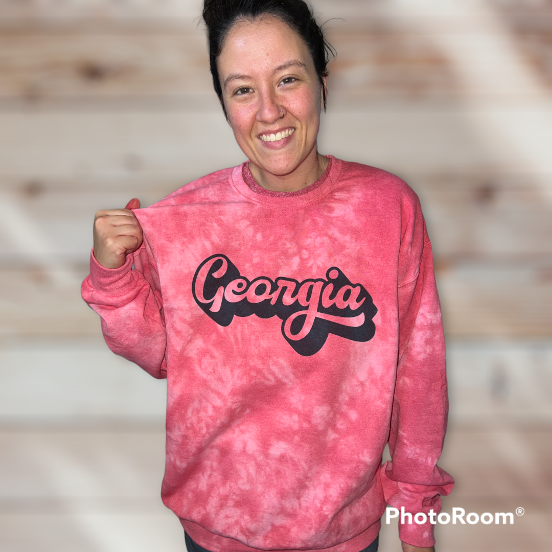 Georgia Red Dyed Sweatshirt